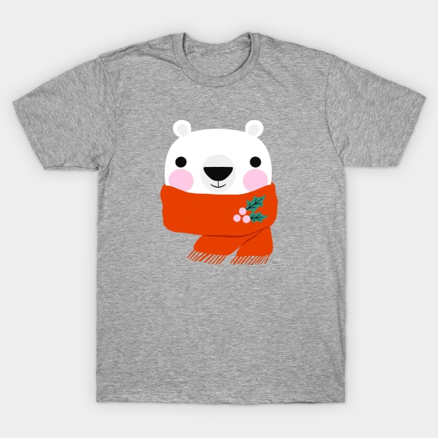 Festive Polar Bear T-Shirt by Sam Pernoski